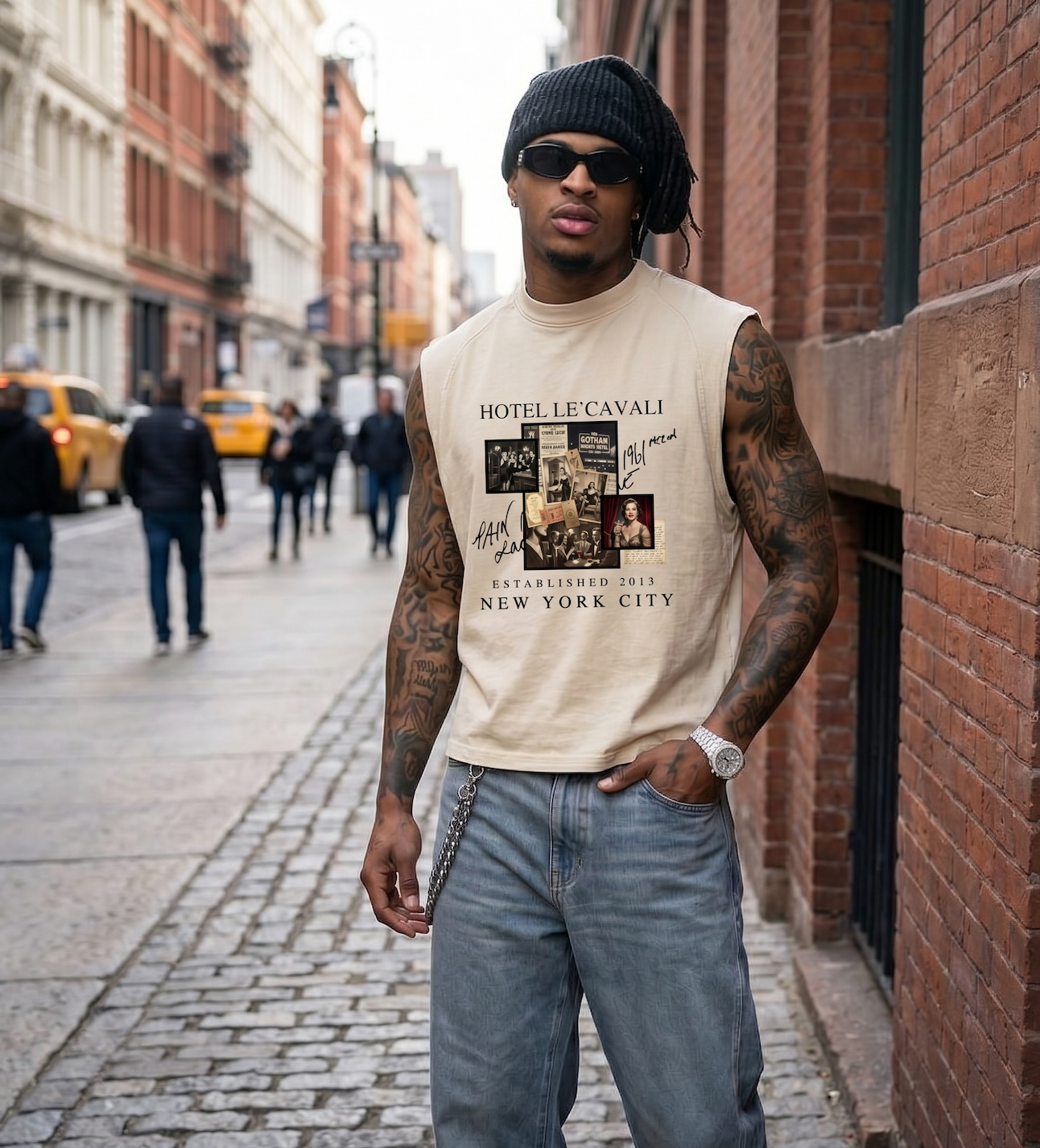 Hotel Le Cavali Cut Sleeve Tee