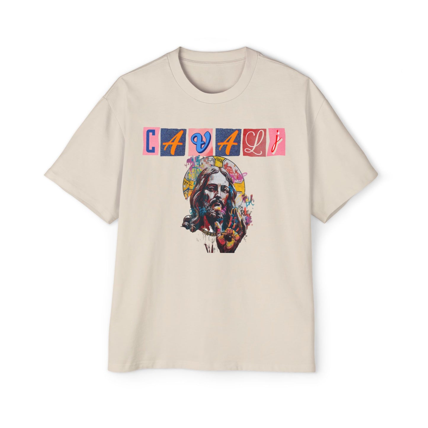Jesus Art Piece Oversized Tee