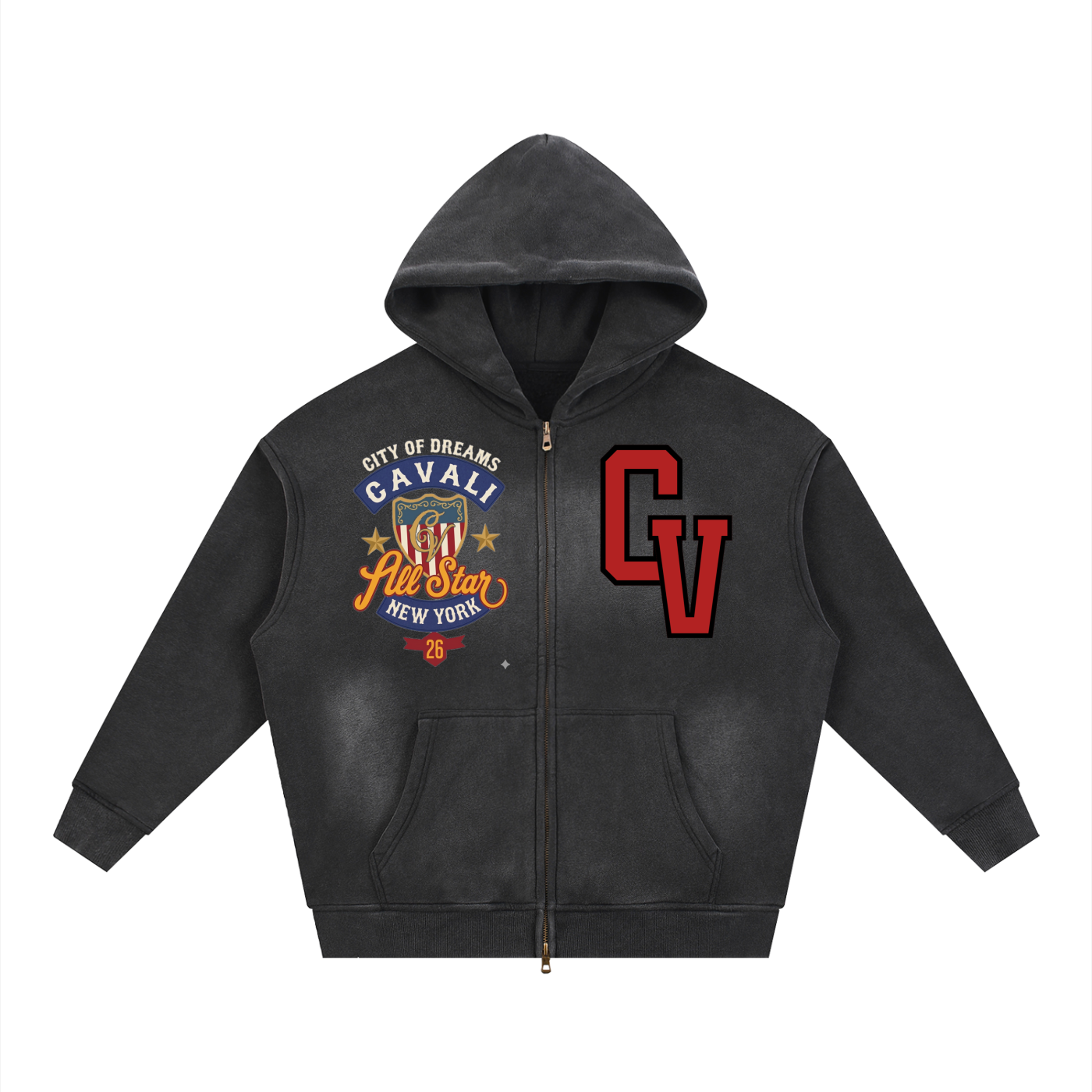 CV Varsity Boxy Fleece Hoodie