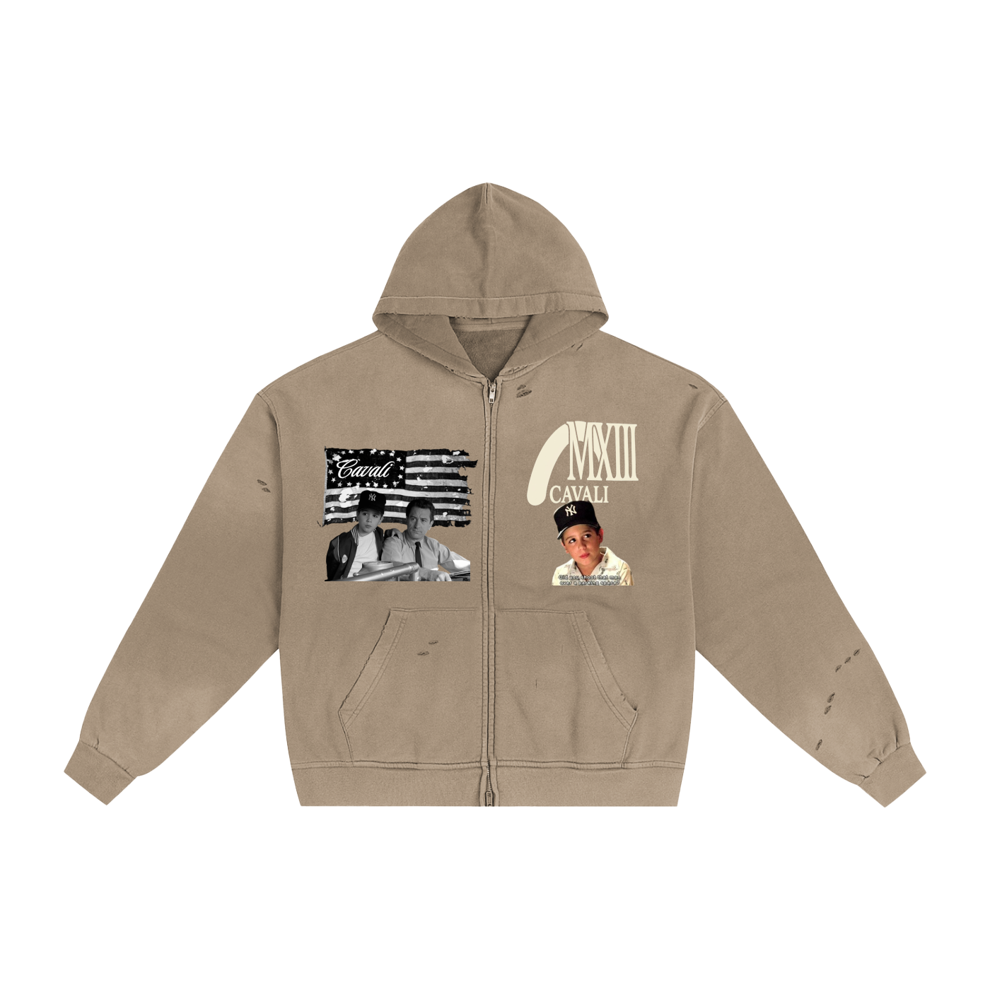 Bronx Tale Sunfade Zip Hoodie
