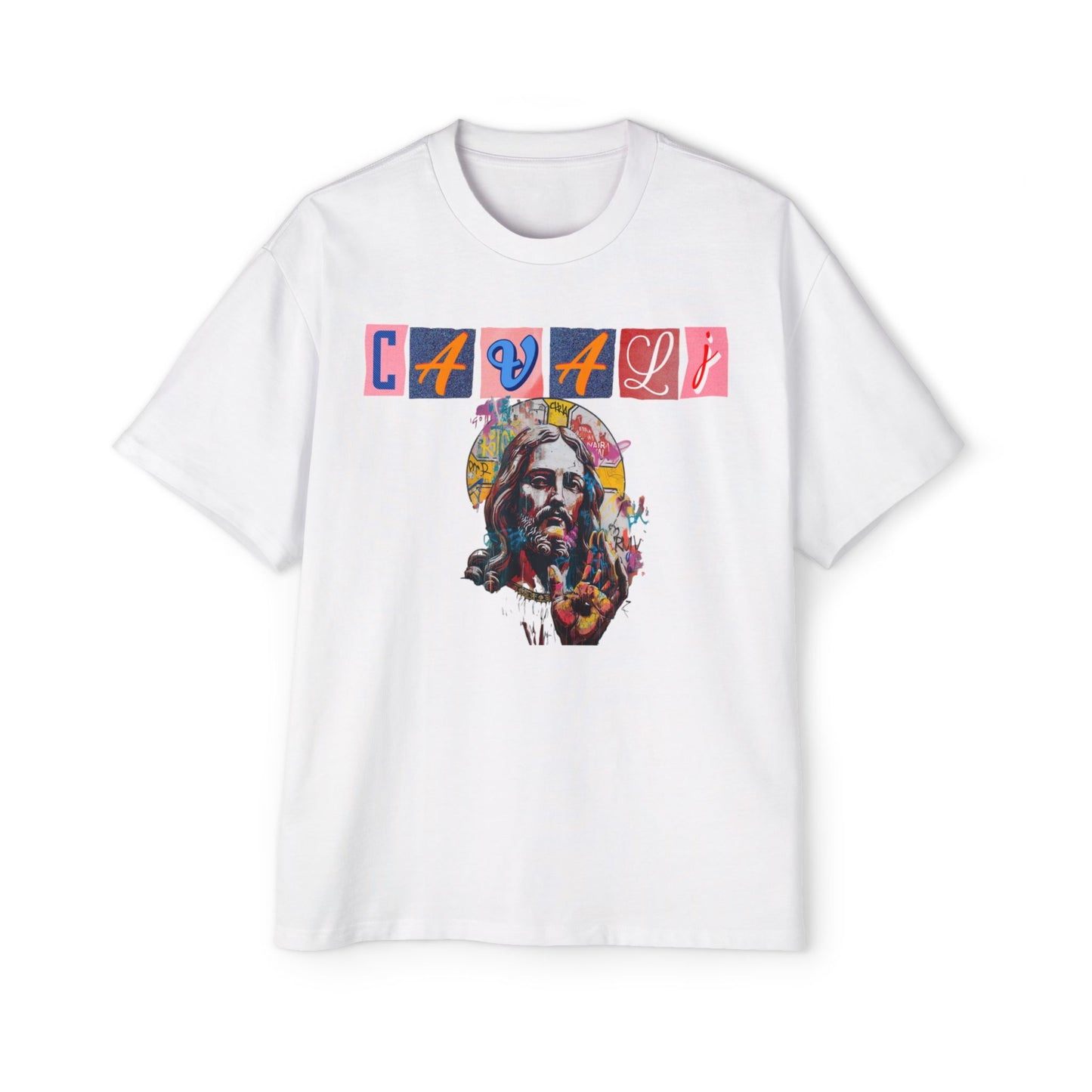 Jesus Art Piece Oversized Tee