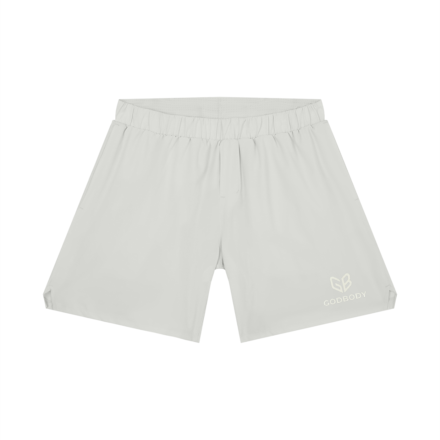 Godbody White Logo Performance Shorts