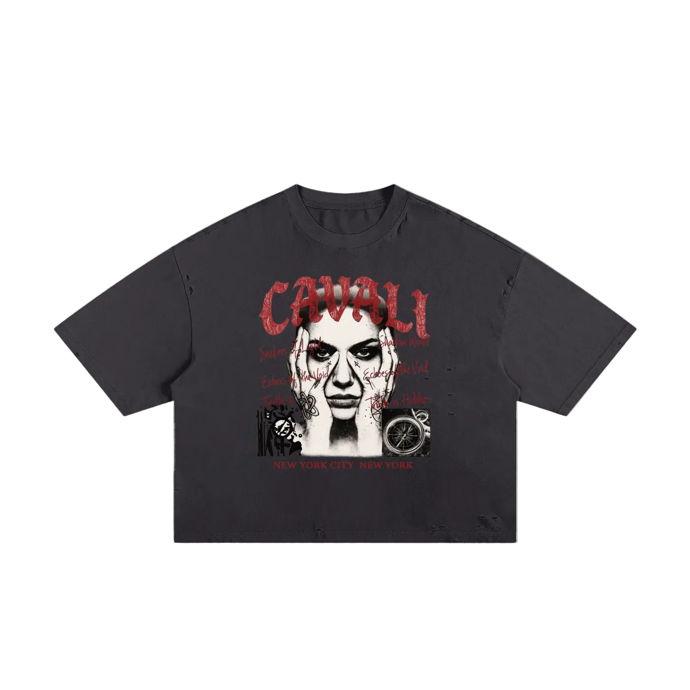 Seekers Distressed Boxy Tee