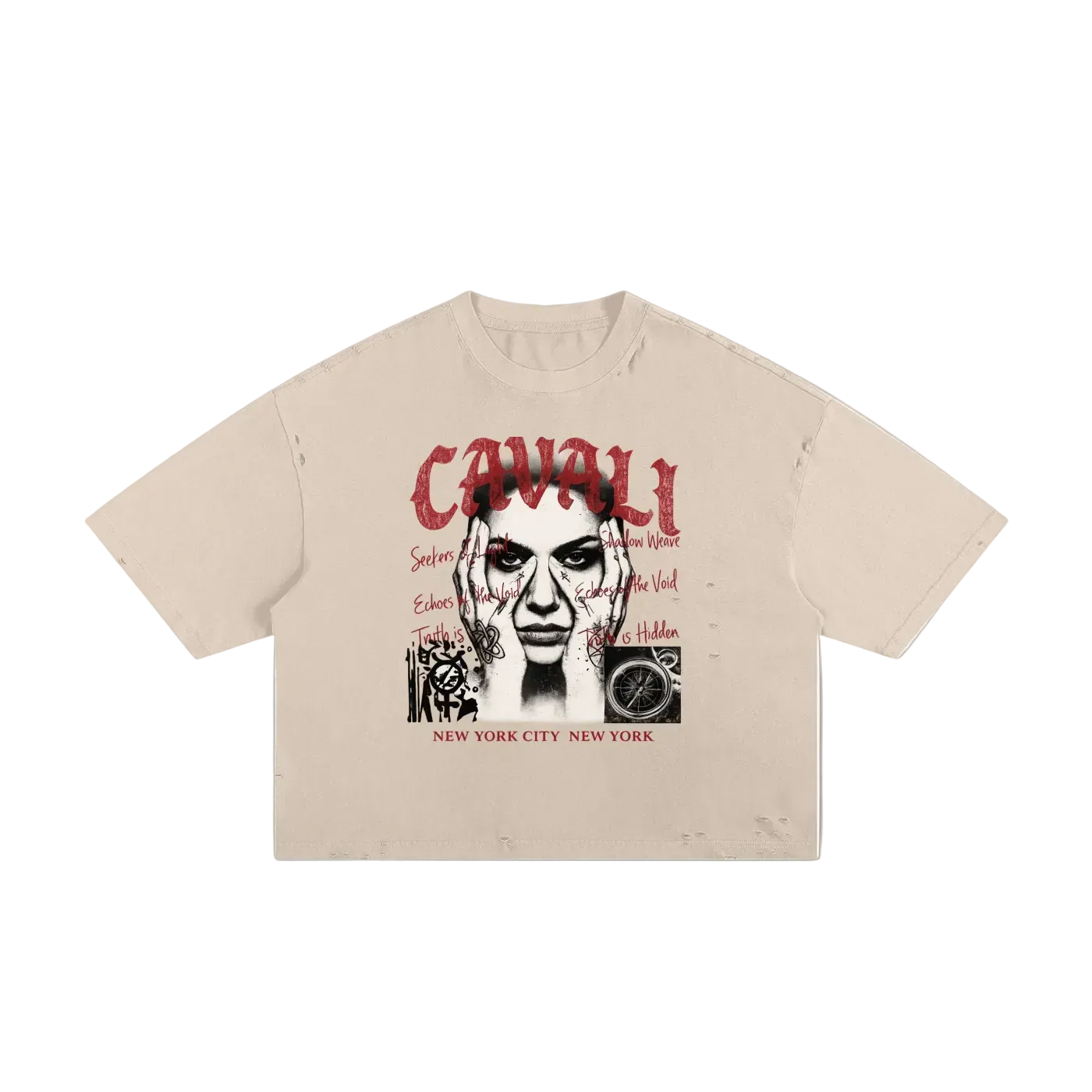 Seekers Distressed Boxy Tee