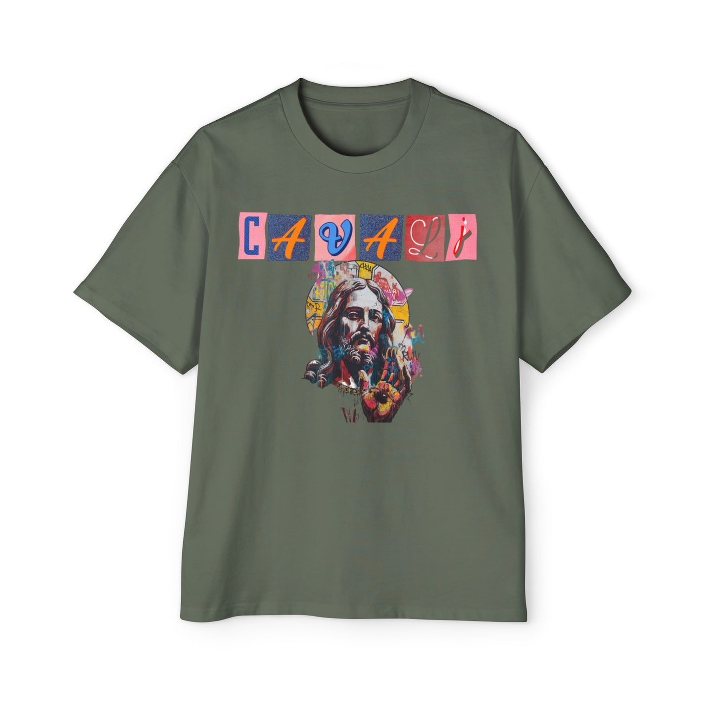 Jesus Art Piece Oversized Tee