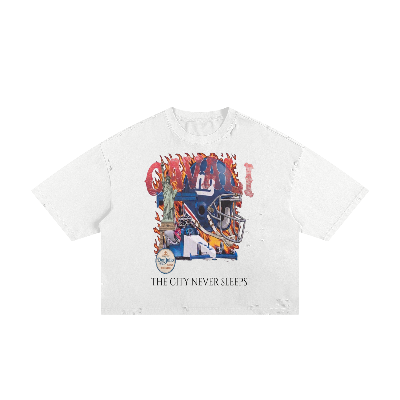 The City Never Sleeps Distressed T-Shirt