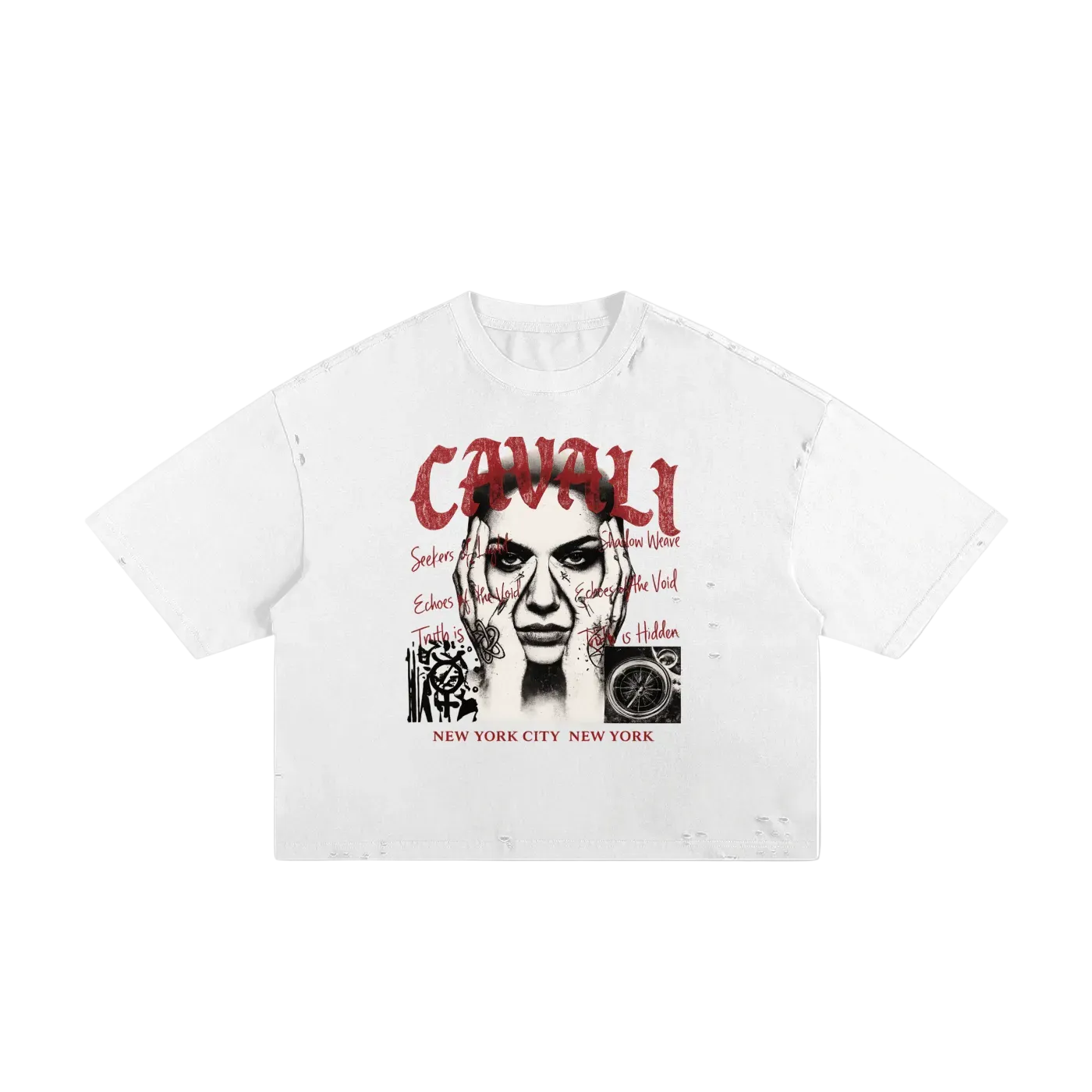 Seekers Distressed Boxy Tee