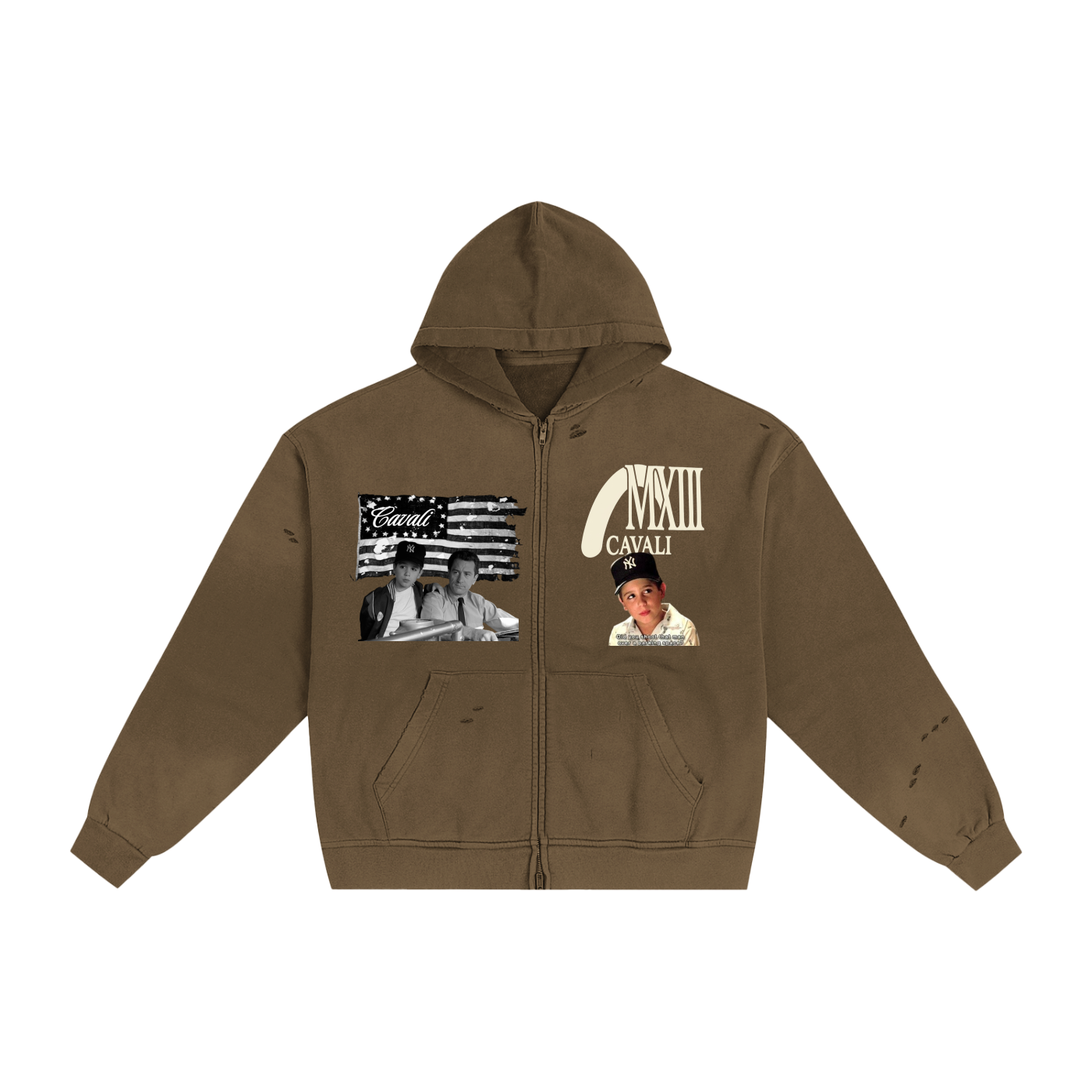 Bronx Tale Sunfade Zip Hoodie