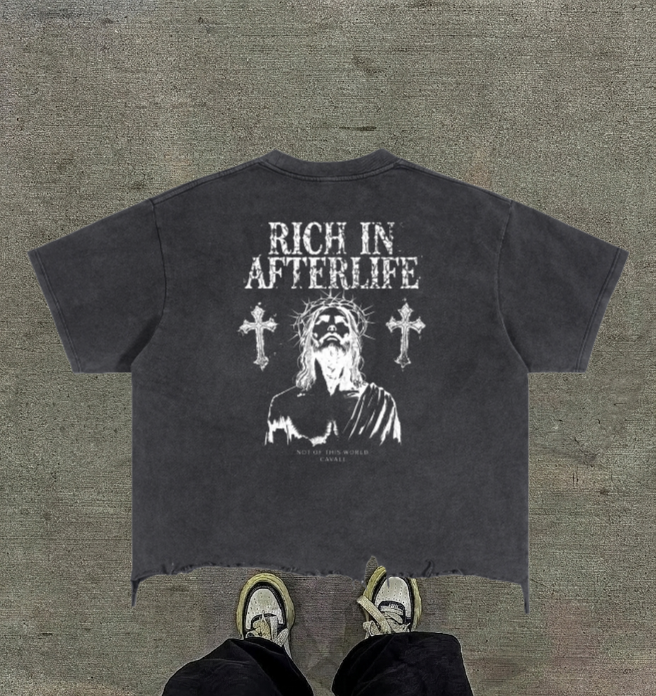 Lost Sins Distressed Hem T-Shirt