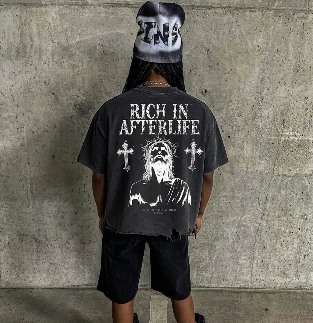 Lost Sins Distressed Hem T-Shirt