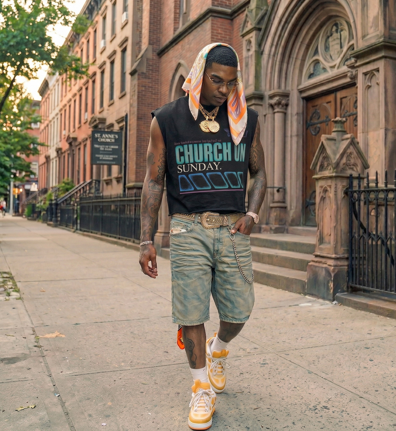 Church on Sunday Boxy Tank Top