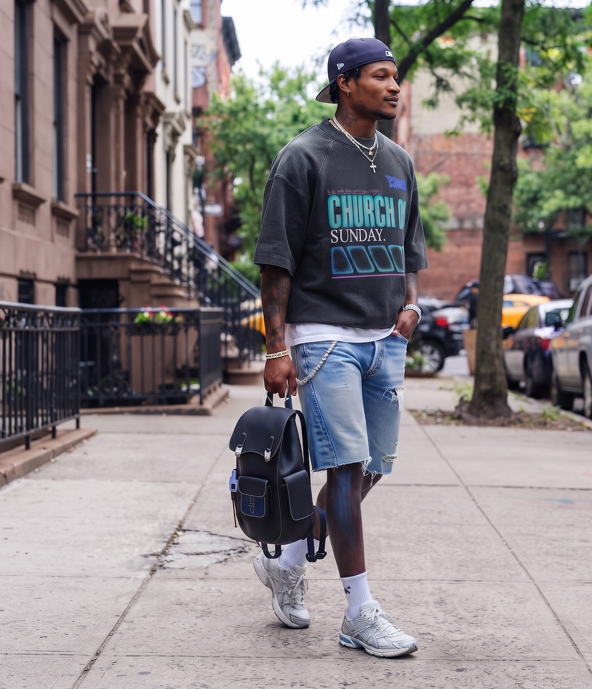 Church On Sunday Boxy Short Sleeve Sweatshirt