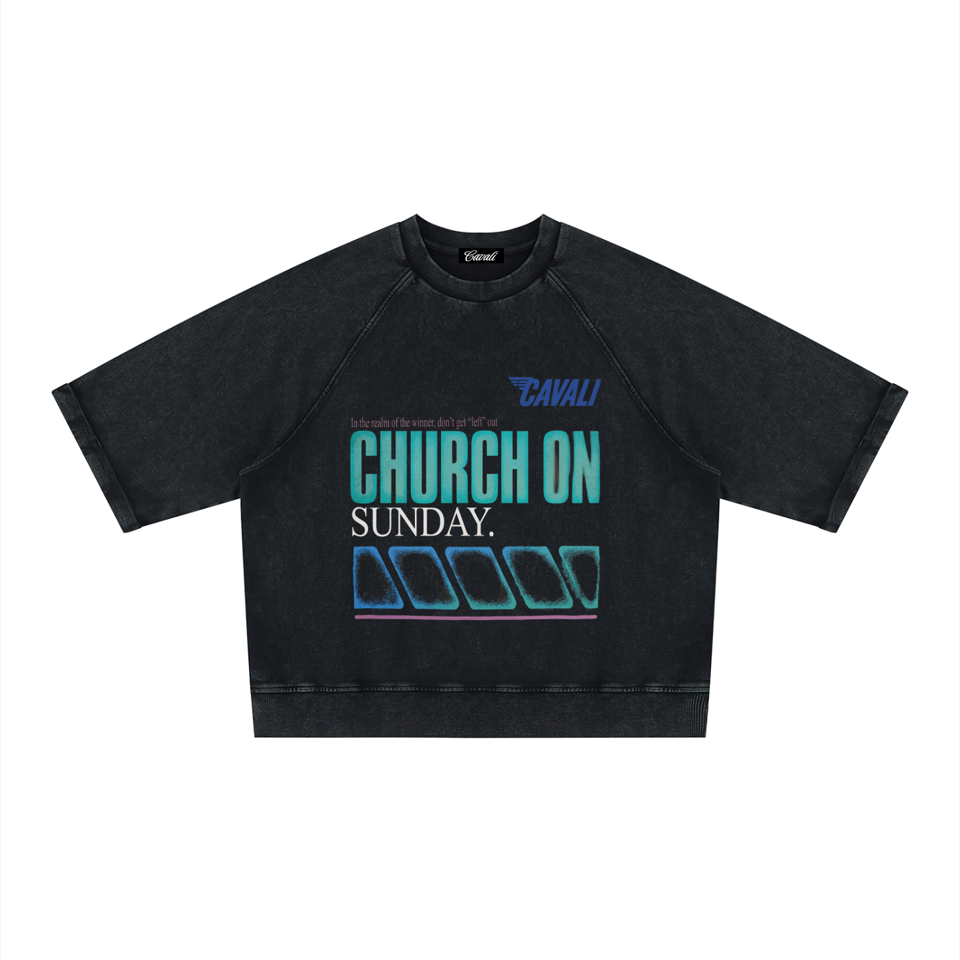 Church On Sunday Boxy Short Sleeve Sweatshirt