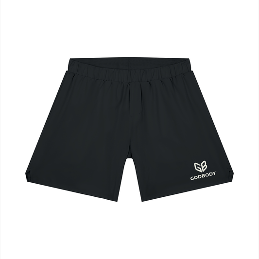 Godbody White Logo Performance Shorts